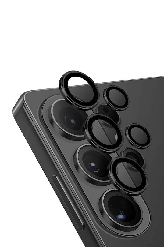 Samsung Galaxy S26 Ultra Optix Aluguard Kamera Lens Koruyucu - Siyah 2