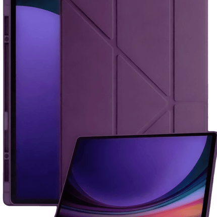 Samsung Galaxy Tab A11 Kalemlikli Mars Tablet Kılıfı - Mürdüm