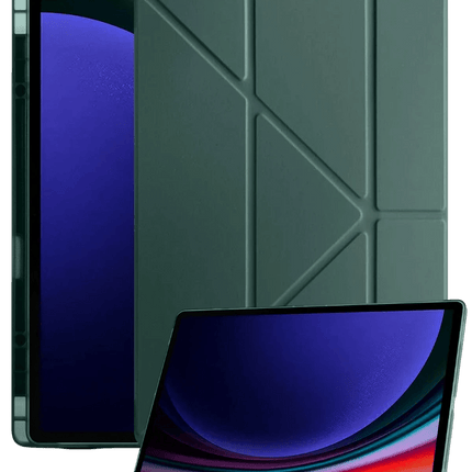 Samsung Galaxy Tab A11 Kalemlikli Mars Tablet Kılıfı - Koyu Yeşil