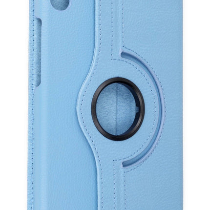 Samsung Galaxy X510 Tab S9 FE 11 360 Tablet Deri Kılıf - Turkuaz