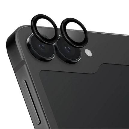 Samsung Galaxy Z Flip 6 Optix Aluguard Alüminyum Kamera Lens Koruyucu - Siyah