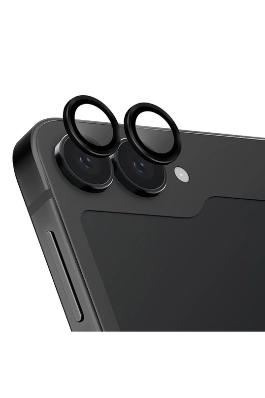 Samsung Galaxy Z Flip 6 Optix Aluguard Alüminyum Kamera Lens Koruyucu - Siyah