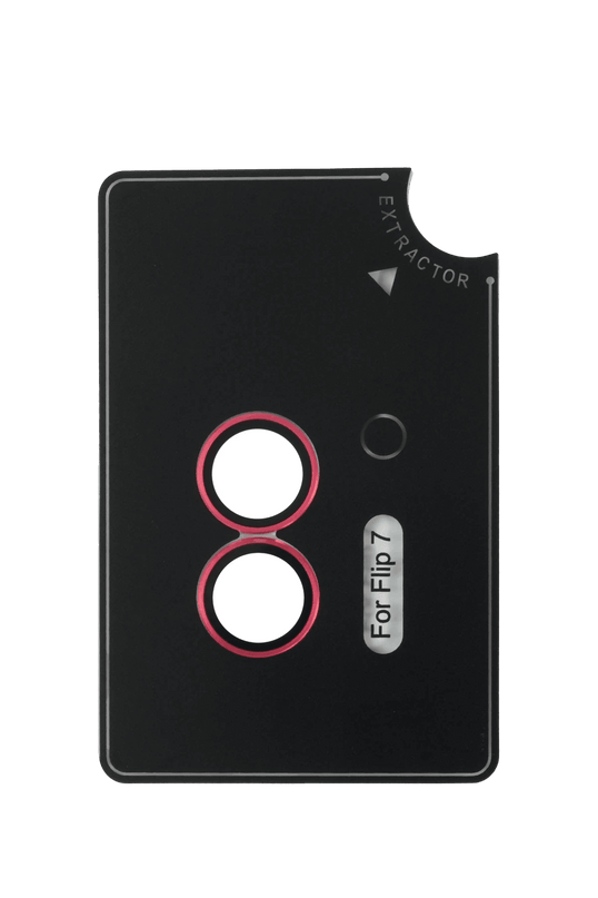Samsung Galaxy Z Flip 7 AR Kamera Lens Koruyucu - Kırmızı 2