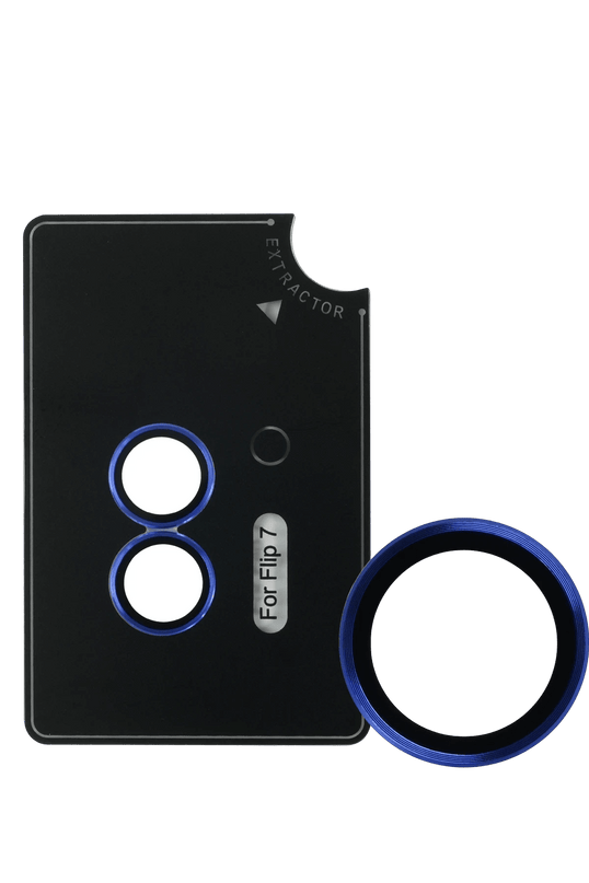 Samsung Galaxy Z Flip 7 AR Kamera Lens Koruyucu - Mavi
