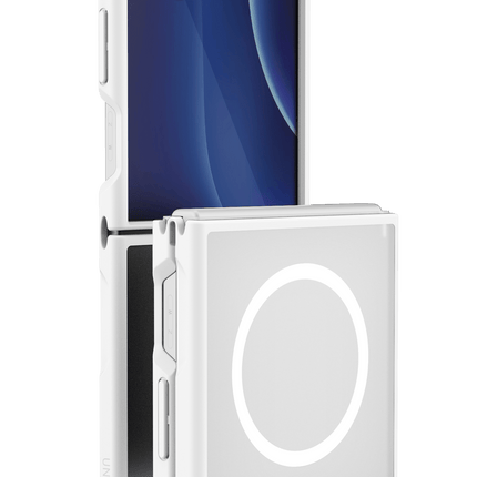 Samsung Galaxy Z Flip 8 Veren Magsafe Kapak Kılıf - Beyaz
