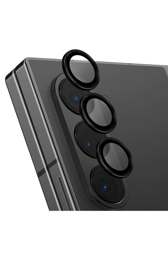 Samsung Galaxy Z Fold 6 Optix Aluguard Alüminyum Kamera Lens Koruyucu - Siyah