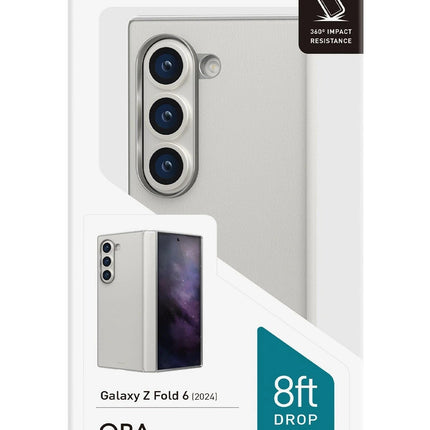 Samsung Galaxy Z Fold 6 Ora Katlanabilir Deri Kapak Kılıf 2