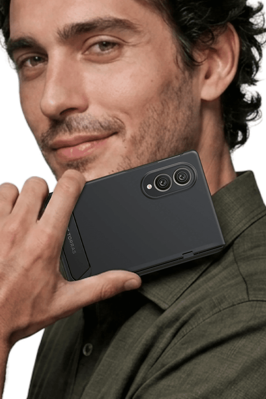Samsung Galaxy Z Fold 8 Ostand L1 2 Adet Ekran Koruyuculu Standlı Magsafe Kapak Kılıf - Siyah 5