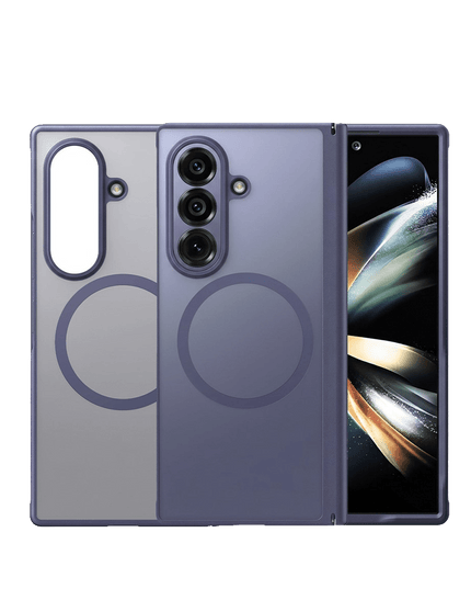 Samsung Galaxy Z Fold 8 Ultra 2 Adet Ekran Koruyuculu Guardian Magsafe Kılıf - Derin Mor 2