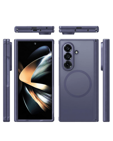Samsung Galaxy Z Fold 8 Ultra 2 Adet Ekran Koruyuculu Guardian Magsafe Kılıf - Derin Mor 3