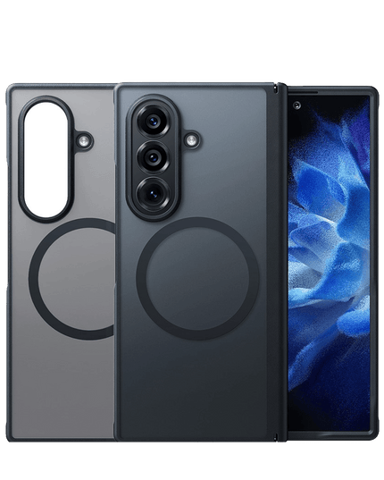 Samsung Galaxy Z Fold 8 Ultra 2 Adet Ekran Koruyuculu Guardian Magsafe Kılıf - Siyah 3