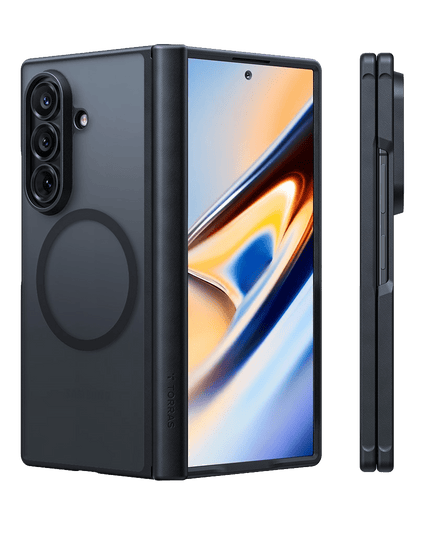 Samsung Galaxy Z Fold 8 Ultra 2 Adet Ekran Koruyuculu Guardian Magsafe Kılıf - Siyah 2