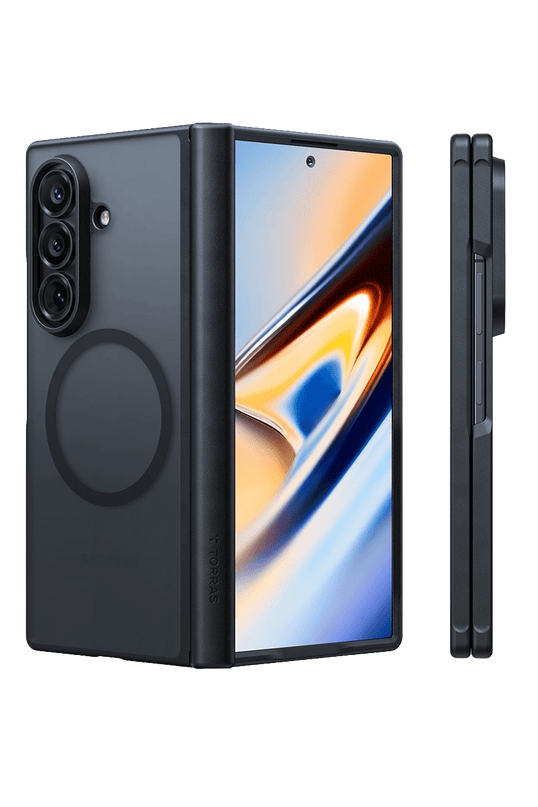 Samsung Galaxy Z Fold 8 Ultra 2 Adet Ekran Koruyuculu Guardian Magsafe Kılıf - Siyah 2
