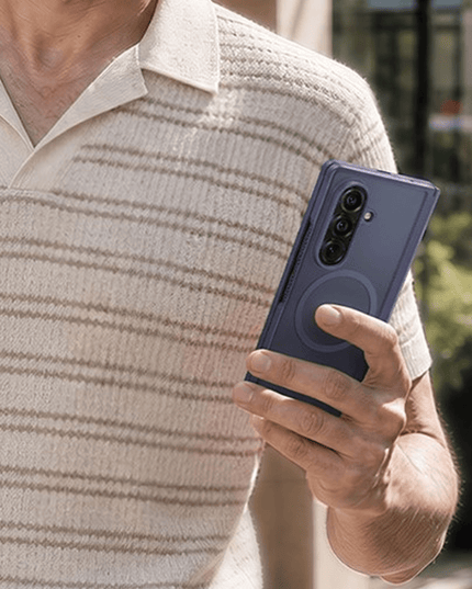 Samsung Galaxy Z Fold 8 Ultra 2 Adet Ekran Koruyuculu Guardian Magsafe Kılıf - Derin Mor 4