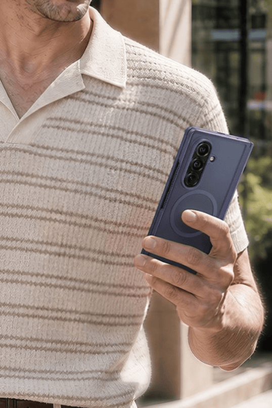 Samsung Galaxy Z Fold 8 Ultra 2 Adet Ekran Koruyuculu Guardian Magsafe Kılıf - Derin Mor 4