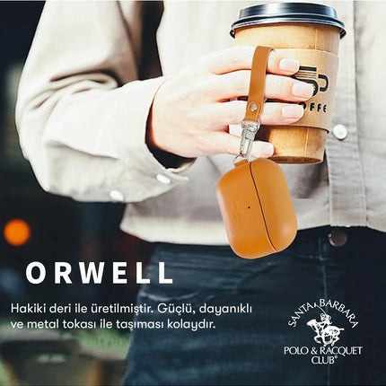 Airpods Pro (1.nesil) Orwell Kılıf - Kahverengi 5