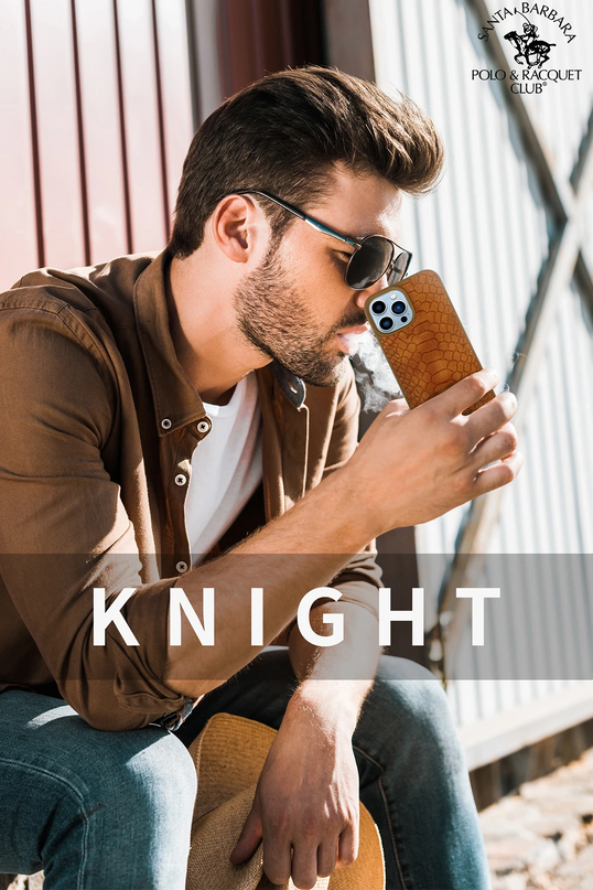 iPhone 13 Knight Deri Kapak Kılıf - Lacivert 4