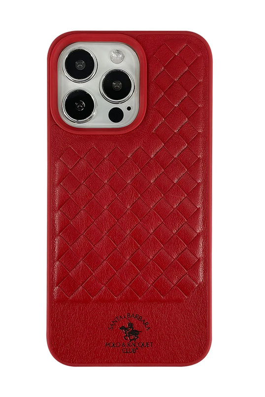 iPhone 13 Pro Max Ravel Deri Kapak Kılıf - Kırmızı 2
