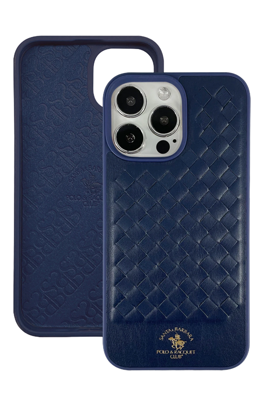 iPhone 13 Pro Max Ravel Deri Kapak Kılıf - Lacivert