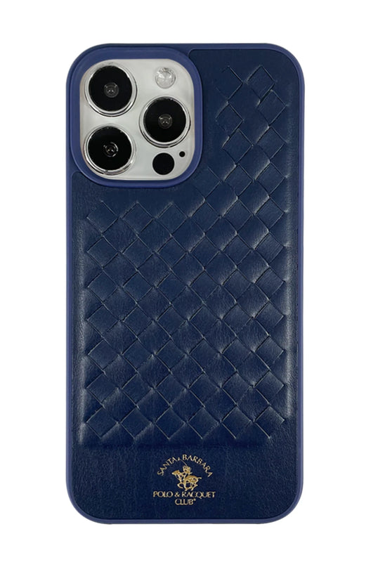 iPhone 13 Pro Max Ravel Deri Kapak Kılıf - Lacivert 2