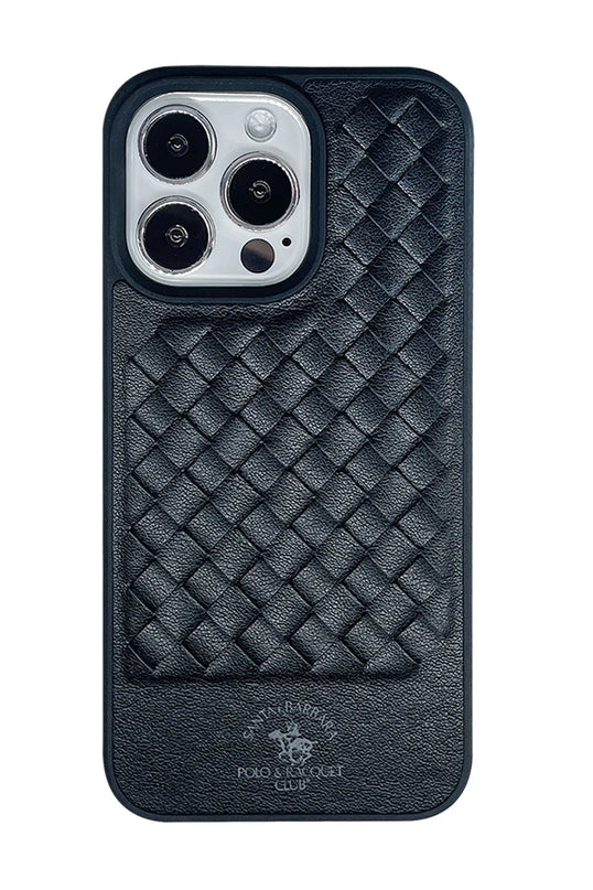 iPhone 13 Pro Max Ravel Deri Kapak Kılıf - Siyah 2