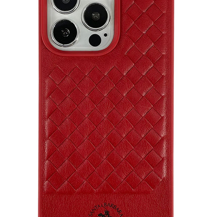iPhone 13 Pro Ravel Deri Kapak Kılıf - Kırmızı 2