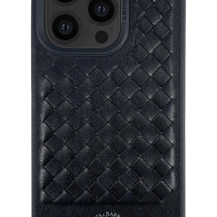 iPhone 13 Pro Ravel Deri Kapak Kılıf - Siyah 2