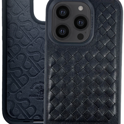 iPhone 13 Pro Ravel Deri Kapak Kılıf - Siyah