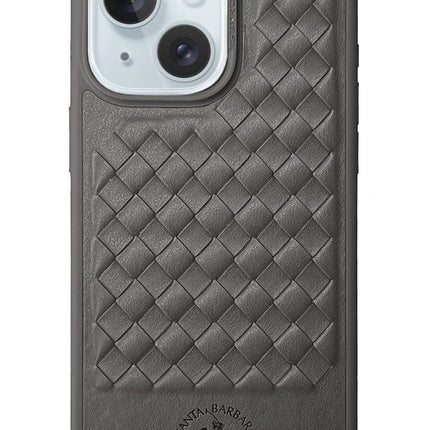 iPhone 13 Ravel Deri Kapak Kılıf - Gri 2