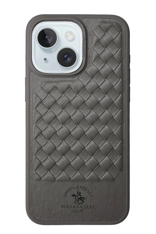 iPhone 13 Ravel Deri Kapak Kılıf - Gri 2