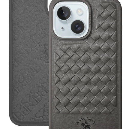 iPhone 13 Ravel Deri Kapak Kılıf - Gri