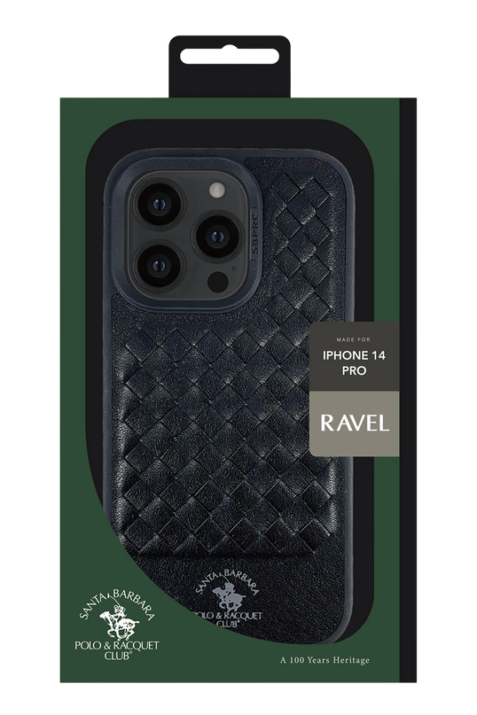 iPhone 13 Ravel Deri Kapak Kılıf - Lacivert 5