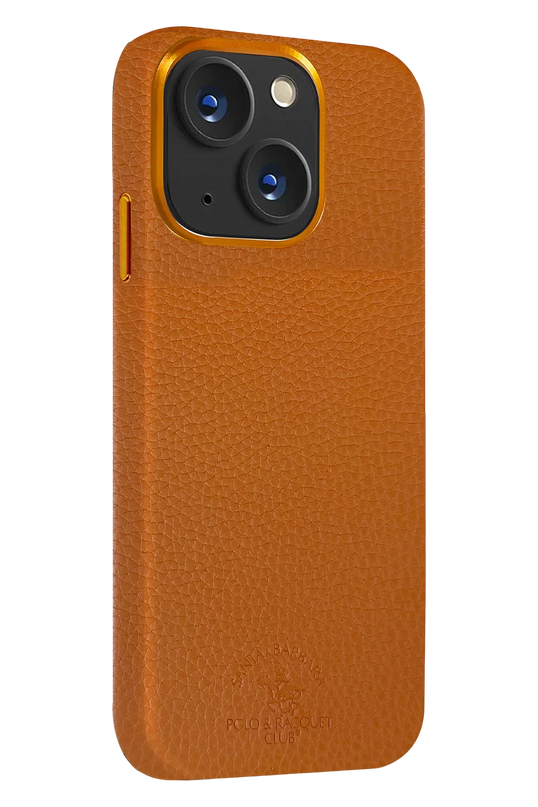 iPhone 14 Edith Deri Kapak Kılıf - Kahverengi 2