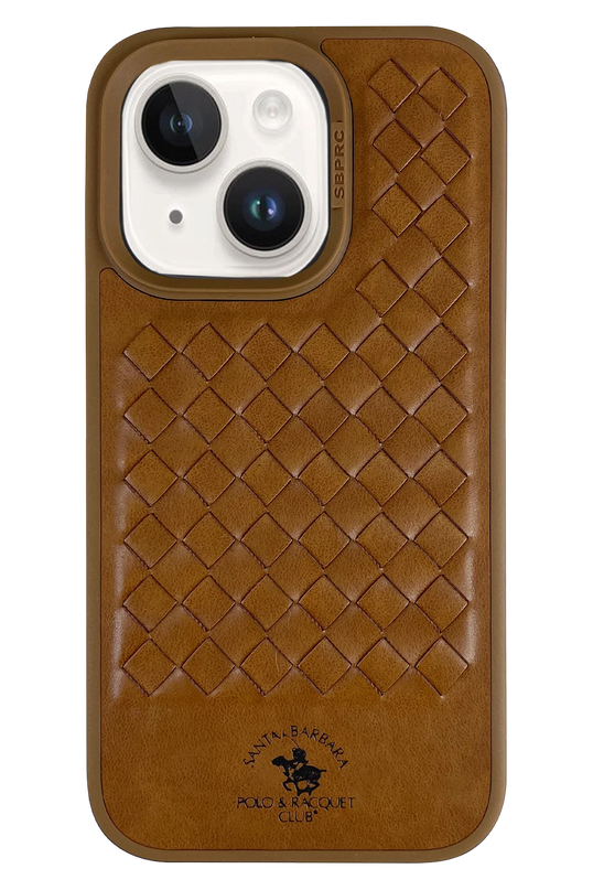 iPhone 14 Ravel Deri Kapak Kılıf - Kahverengi 2