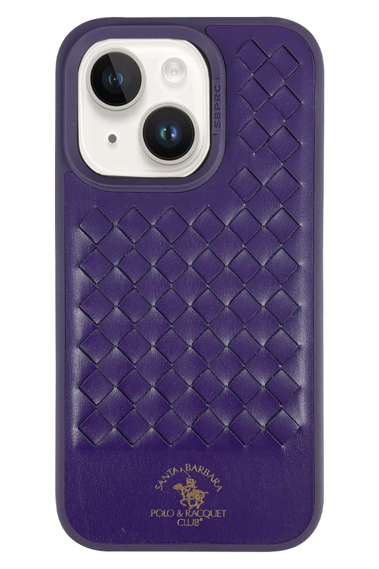 iPhone 14 Ravel Deri Kapak Kılıf - Mor 2
