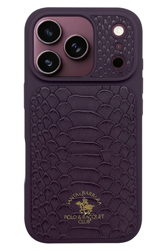 iPhone 18 Pro/17 Pro Knight Deri Kapak Kılıf - Bordo