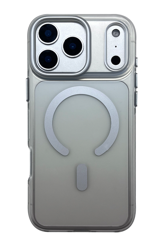 iPhone 18 Pro Max/17 Pro Max Augus Magsafe Kapak Kılıf - Gümüş