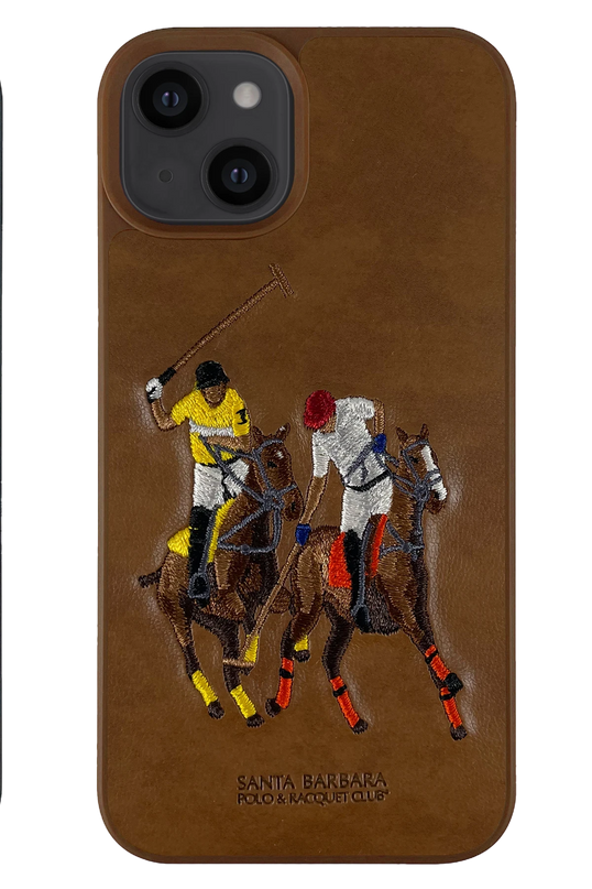 iPhone 13 Jockey Deri Kapak Kılıf - Kahverengi 2