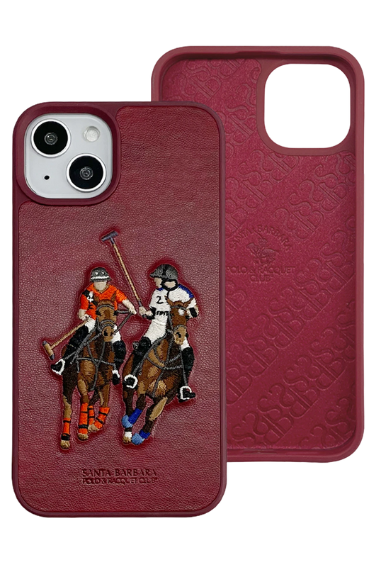 iPhone 13 Jockey Deri Kapak Kılıf - Kırmızı