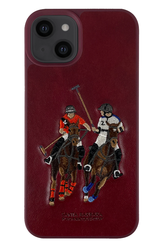 iPhone 13 Jockey Deri Kapak Kılıf - Kırmızı 2