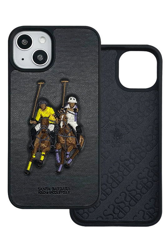 iPhone 13 Jockey Deri Kapak Kılıf - Siyah