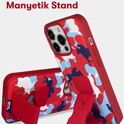iPhone 13 Pro Enos Standlı Kapak Kılıf - Lacivert 4