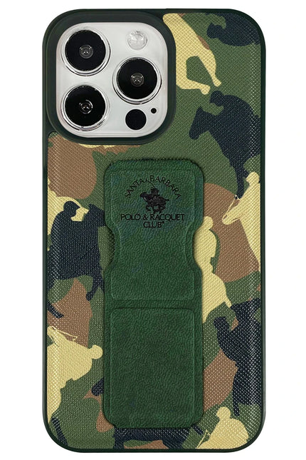 iPhone 13 Pro Enos Standlı Kapak Kılıf - Yeşil