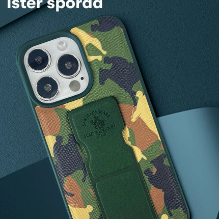 iPhone 13 Pro Enos Standlı Kapak Kılıf - Yeşil 6