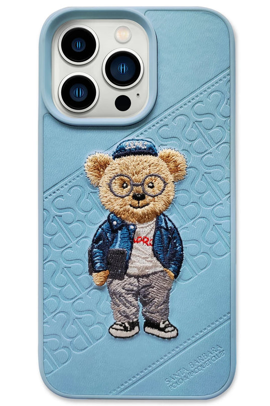 iPhone 13 Pro Max Crete Deri Kapak Kılıf - Mavi