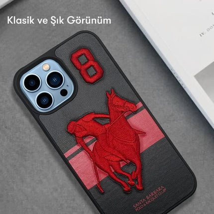iPhone 13 Pro Max Garner Deri Kapak Kılıf - Lacivert 5
