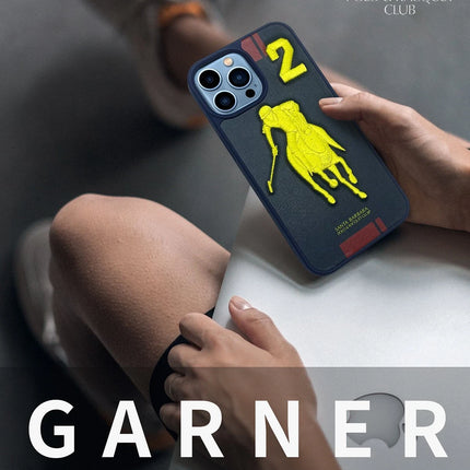 iPhone 13 Pro Max Garner Deri Kapak Kılıf - Lacivert 3