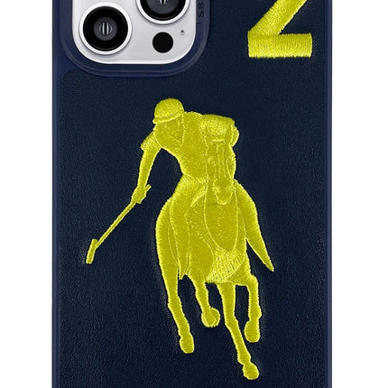 iPhone 13 Pro Max Garner Deri Kapak Kılıf - Lacivert