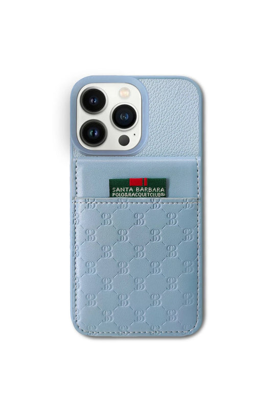 iPhone 13 Pro Max Hulda Kartvizitli Kapak Kılıf - Mavi