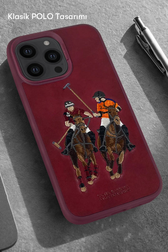 iPhone 13 Pro Max Jockey Deri Kapak Kılıf - Kahverengi 3
